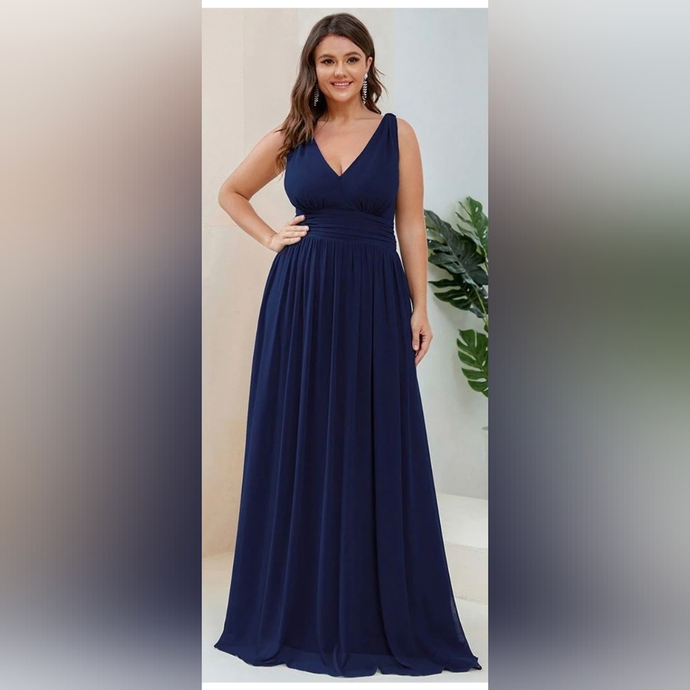 Ever Pretty Deep Blue Maxi Dress